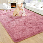 9x12 Extra Large Blush Fluffy Soft Area Rug Non-Slip by ModernHomeDecor