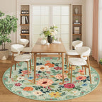DUKINO 6ft Round Rug, Soft Washable Circle Rug - Image 7