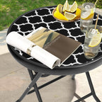 Foldable Patio Side Tables, 17.7" Small End Table Outdoor Weatherproof - Image 5