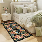 DUKINO 2x5 Washable Runner Rug, Floral Non Slip Rug - Image 6