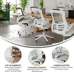 Flash Furniture Kelista Mid-Back Swivel Office Chair - Image 4