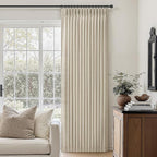 Extra Wide Linen Sheer Curtains 90 Inches Long 2 Panels Set - Image 6