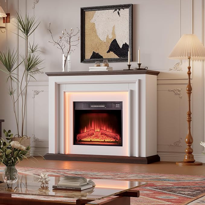 44" LED Lights Electric Fireplace - Image 5