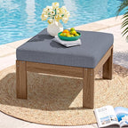 SERWALL Outdoor Ottoman with Cushions by SERWALL