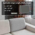 OHSIO Couch Cushion Covers for Sectional Sofa, Stretch Soft Sofa Slipcovers - Image 2