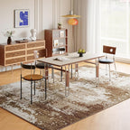Brown Washable Rug 5x7 Area Rugs - Image 3