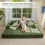 MAXYOYO Convertible Sofa Bed, Folding Sleeper Chair - Image 9