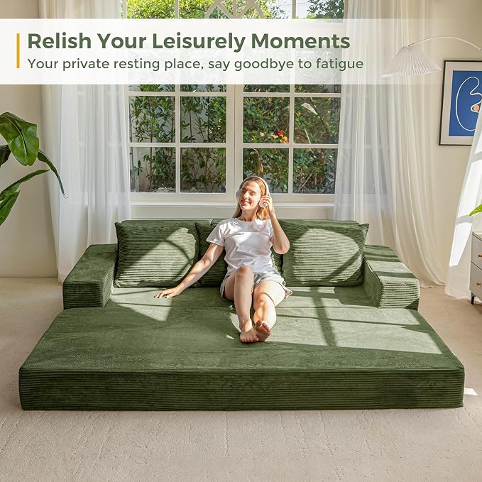 MAXYOYO Convertible Sofa Bed, Folding Sleeper Chair - Image 9