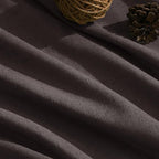 Cocoa Coffee Linen Blend Light Filtering Back Tab Curtains 96 Inches Long - Image 5