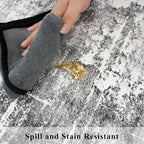 2x6 Abstract Kitchen Runner Rug - Image 3