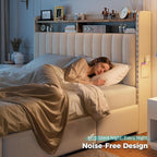 EnHomee Upholstered Full Bed Frame - Image 7