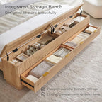 T4TREAM Fluted King Size Bed Frame - Image 4