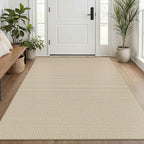 KOZYFLY Washable Area Rug 4x6 ft Non Slip Rubber Backed Living Room Rugs by KOZYFLY