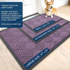 OLANLY Front Door Mat Outside Entrance 47x23, Waterproof Heavy-Duty Doormat | - Image 2