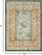 GarveeHome Terracotta Olive Sage Green 2x3 Door Mat Indoor Rugs - Image 2