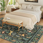 DUKINO 9x12 Area Rug for Living Room, Washable Animal Rug Non Slip, Non-Shedding - Image 4