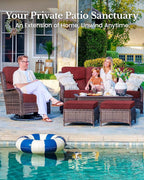 HILLGA 6-Piece Luxury Patio Furniture Set - Image 3
