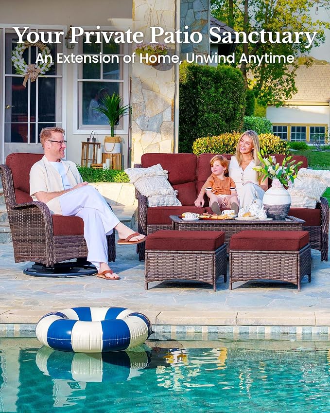 HILLGA 10-Piece Luxury Patio Furniture Set - Image 3