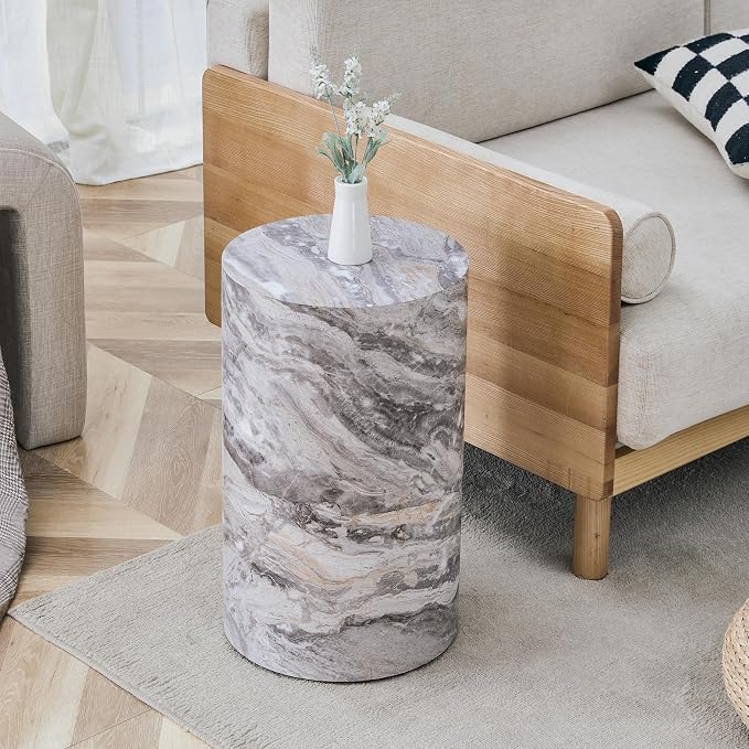 12'' Luxury Cylinder Side Table - Image 5