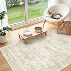 3x4 Rugs for Entryway, Washable Area Rug, Neutral Rug, Stain Resistant Indoor - Image 5