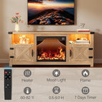 YESHOMY LED Fireplace TV Stand - Image 4