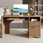 Bestier 55 Inch Wood Computer Desk - Image 2