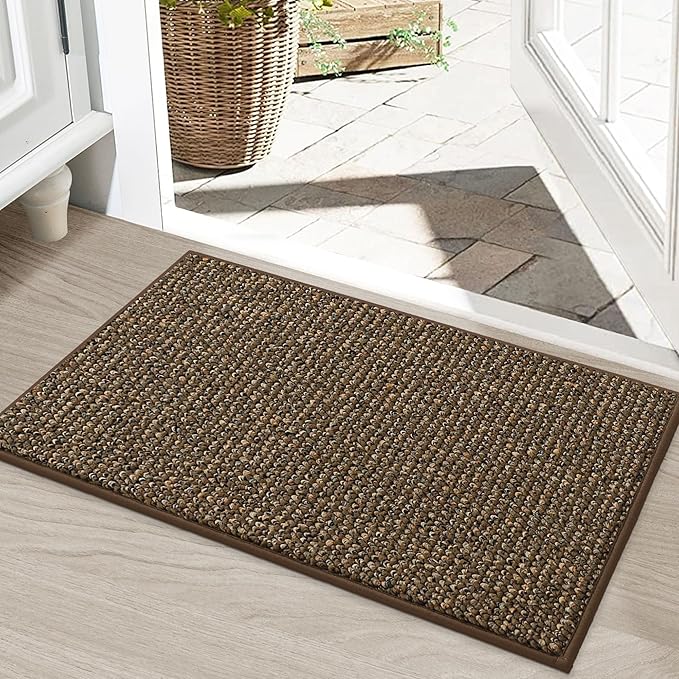 BEQHAUSE Dirt Trapper Door Mat 20" x 32", Non-Slip Washable Doormats, Low by BEQHAUSE