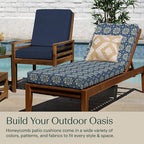 Honeycomb Outdoor Chaise Lounge Cushion - Image 4