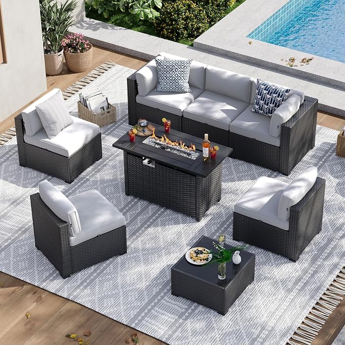 Aoxun 8 Piece Patio Furniture Set by Aoxun