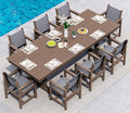 SERWALL 9 Piece Outdoor Dining Set by SERWALL