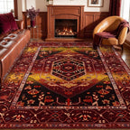 SERISSA 8x10 Washable Non Slip Boho Area Rug by SERISSAHomeDecorCollection