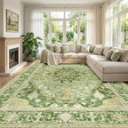 RELEANY Washable Area Rug, Large 10'x14', Water Repellent, Pet Friendly by RELEANY