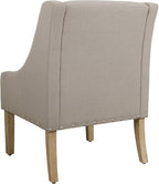 Homepop Home Decor | Upholstered Classic Swoop Arm Accent Chair | Accent Chairs - Image 5