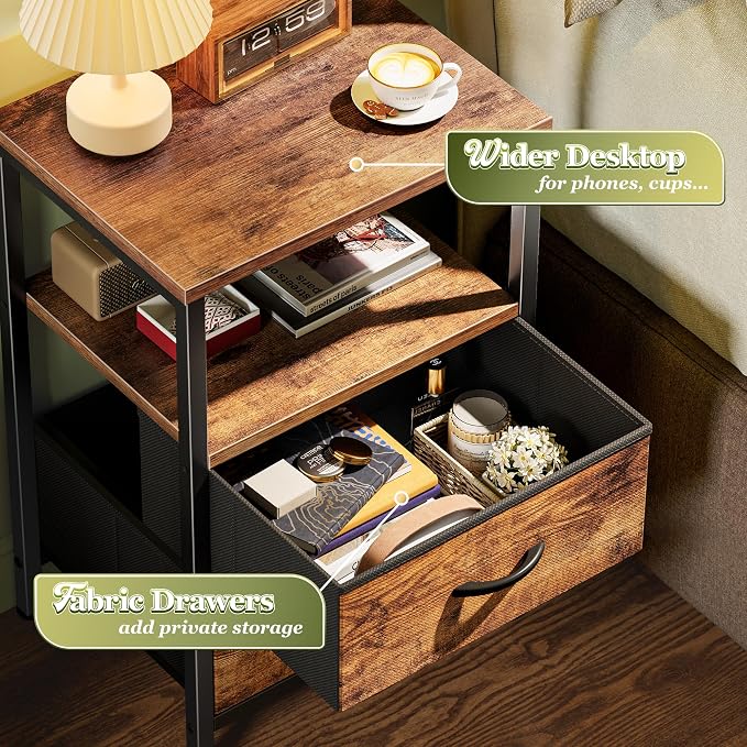 Huuger Night Stand Set 2, Nightstand - Image 5