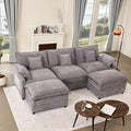 GOSUHI 108" U Shaped Couch, Modular Sectional Sofa, 3-Seater Comfy Cloud Couch by GOSUHI