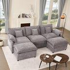 GOSUHI 108" U Shaped Couch, Modular Sectional Sofa, 3-Seater Comfy Cloud Couch by GOSUHI