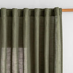 MYSKY HOME Curtains for Living Room 84 Inches Long Semi Sheer Light Filtering by MYSKYHOME