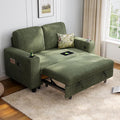 LINSY HOME Loveseat Sofa with Pull Out Couch Chaise: 2-in-1 Convertible 2 by LINSYHOME