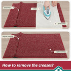BEQHAUSE Dirt Trapper Door Mat 20" x 48", Non-Slip Washable Doormats, Low - Image 9