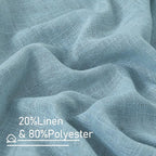 Semi Sheer Linen Curtains 45 Inches Long - Image 2