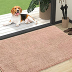 OLANLY Dog Door Mat for Muddy Paws 47x32, Super Absorbent Chenille Mud Mat | by OLANLY