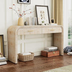 59'' Retro Console Table Farmhouse Sofa Table Entryway Table - Image 4