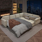 118" L-Shaped Sleeper Couch Bed - Image 7