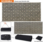 SAND MINE Waterproof Outdoor Rug 10x20 ft, Plastic Reversible Rug, Modern Area - Image 3