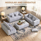 Luxanimarion 136'' Large Sectional Cloud Couches - Image 3