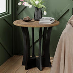 COZAYH Farmhouse Round End Table by COZAYH
