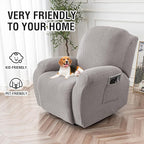 Genina Recliner Chair Covers, Stretch Reclining Chair Cover, Recliner Sofa - Image 3