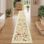 DUKINO 2x12 Washable Runner Rug, Non Slip Long Kitchen Rugs, Low Pile, Soft - Image 8
