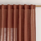 MYSKY HOME Terracotta Curtains for Bedroom Living Room 84 Inches Long Light by MYSKYHOME