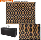 SAND MINE Reversible Mats, Plastic Straw Rug, Modern Area Rug, Large Floor Mat - Image 3
